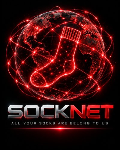 SockNet logo: all your socks are belong to us